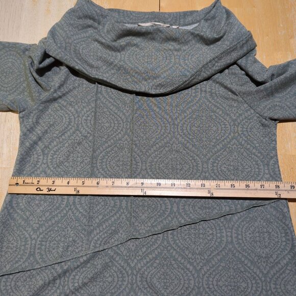 Soft Surroundings Tunic Size M light green cowl neck Seam detail‎ - Picture 6 of 10